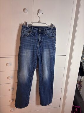 American Eagle Outfitters Blue Straight-Leg Jeans